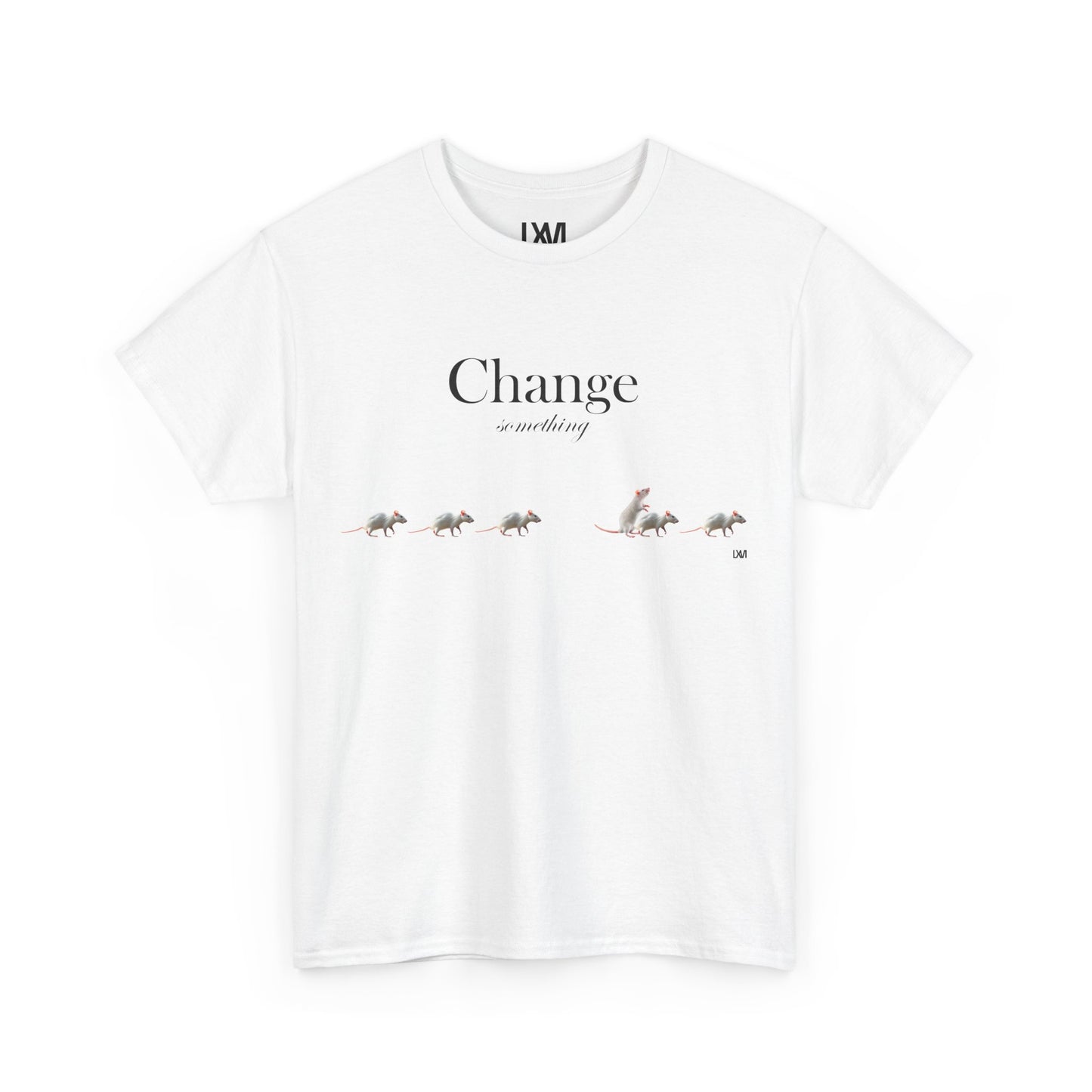White Cotton Tee CHANGE SMTH Collection T-Shirt
