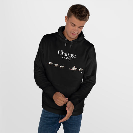 Black Hoodie CHANGE SMTH collection sweatshirt