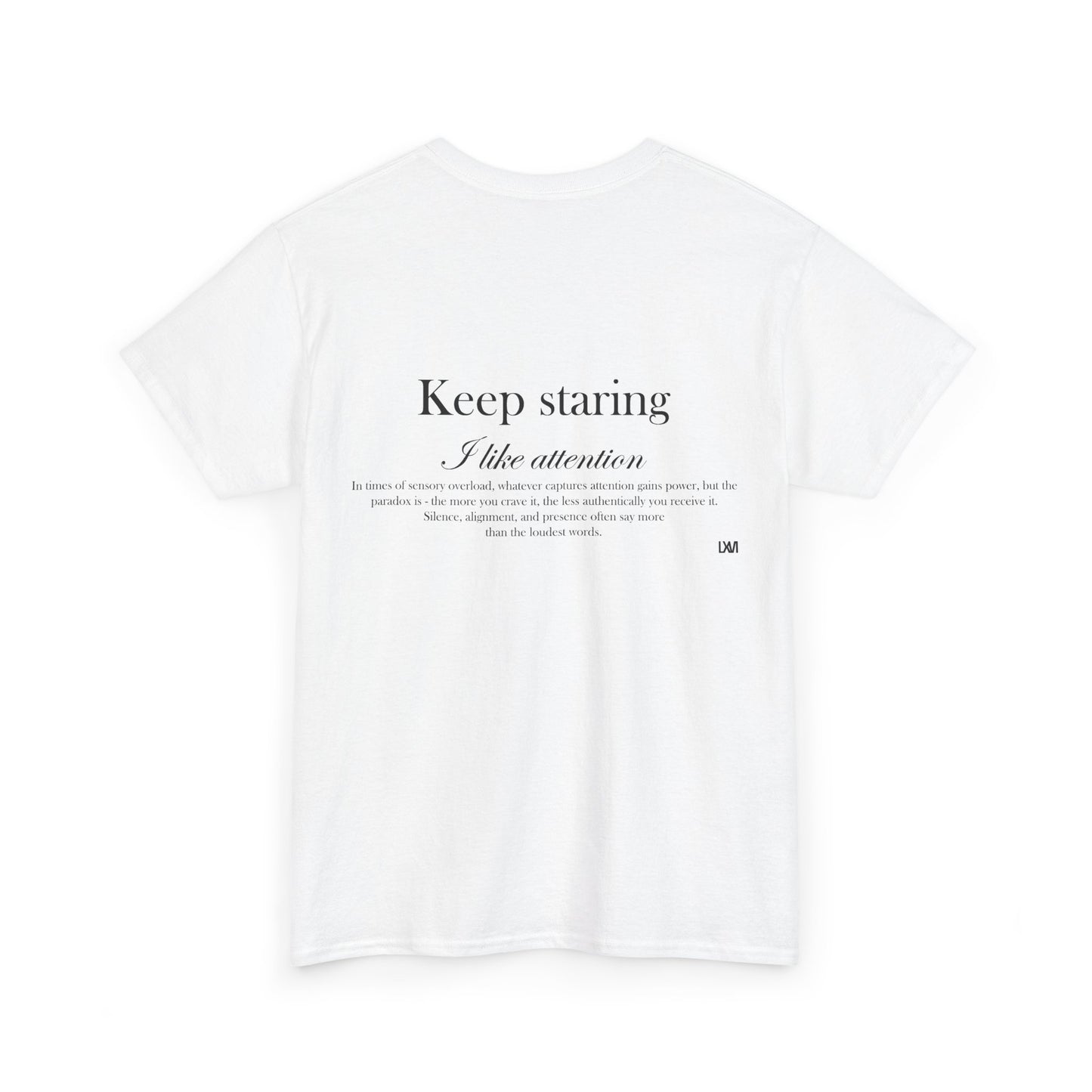 White Cotton Tee ATTENTION Collection T-Shirt