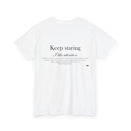 White Cotton Tee ATTENTION Collection T-Shirt
