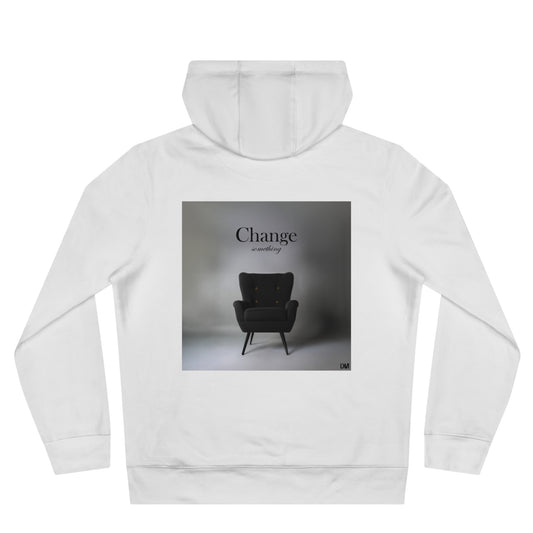 White Hoodie CHANGE SMTH collection sweatshirt
