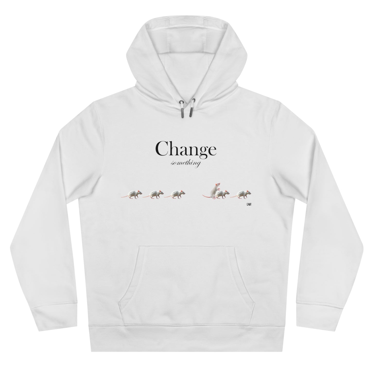 White Hoodie CHANGE SMTH collection sweatshirt