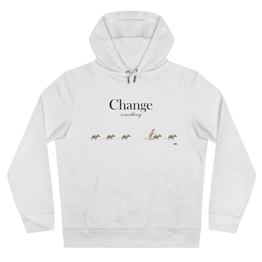 White Hoodie CHANGE SMTH collection sweatshirt